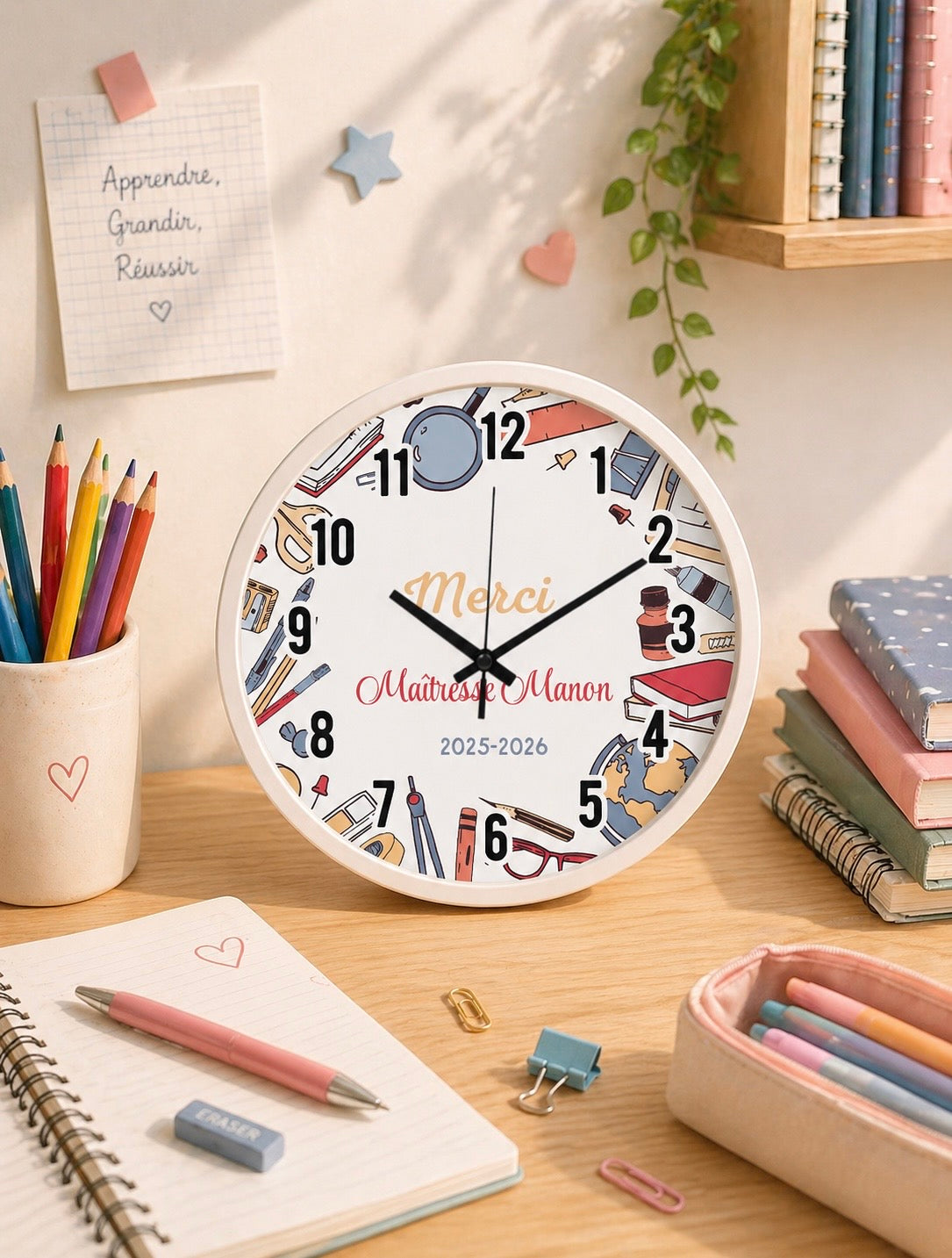 Horloge personnalisée