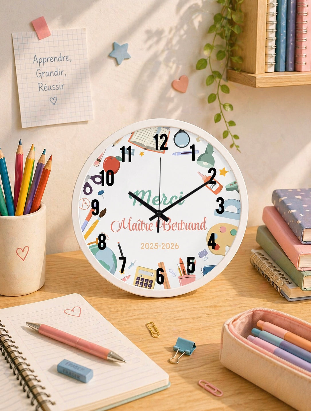 Horloge personnalisée