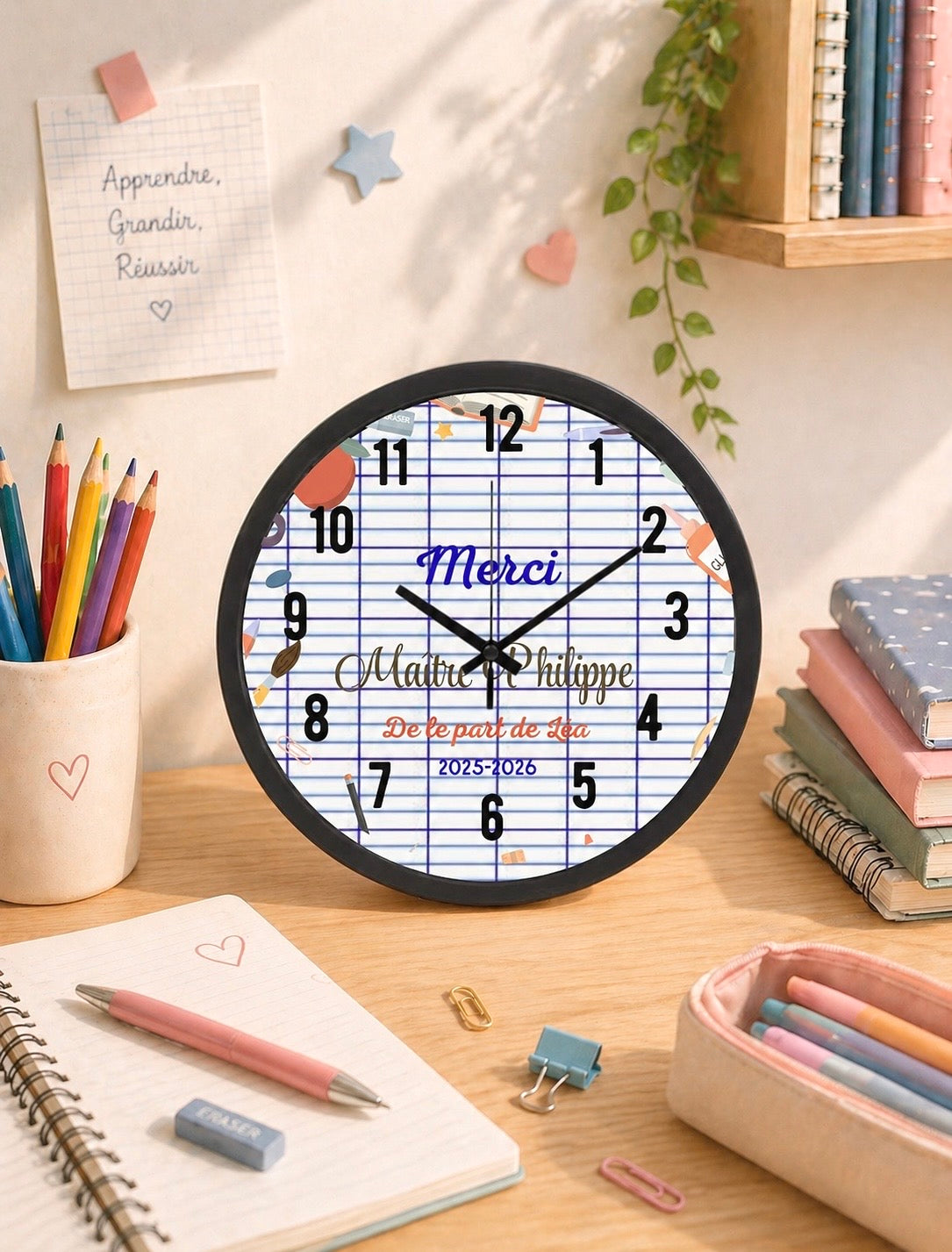 Horloge personnalisée