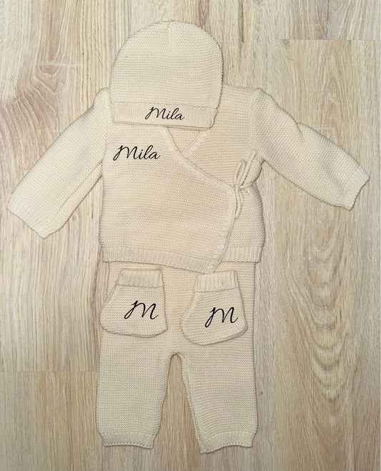 Ensemble Naissance 4 pièces - Laine