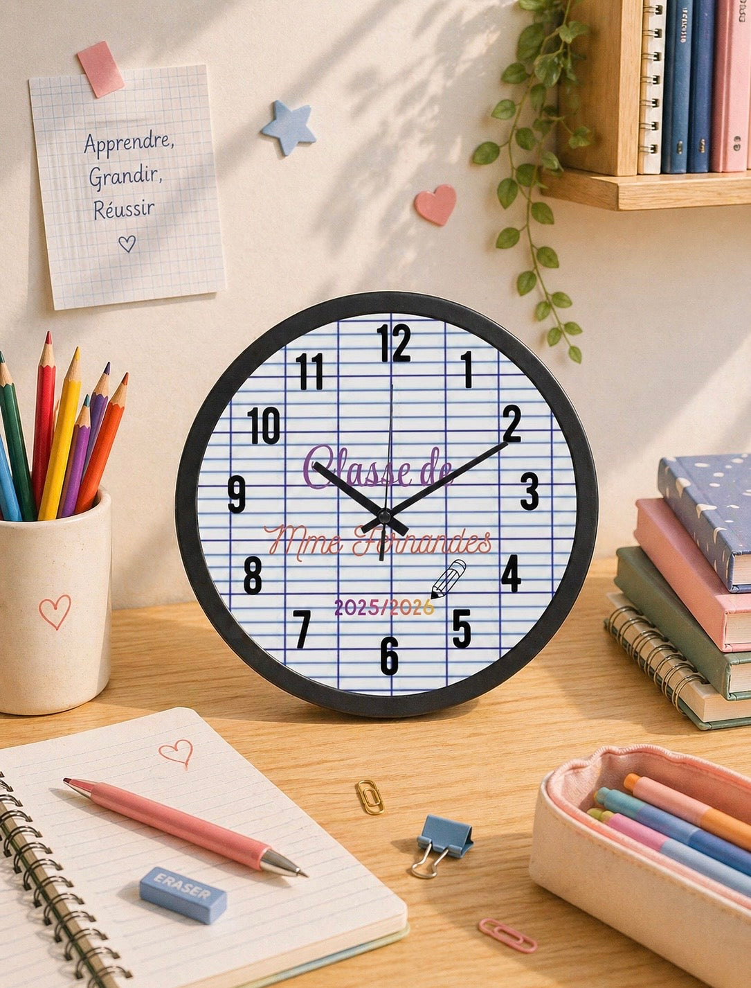 Horloge personnalisée