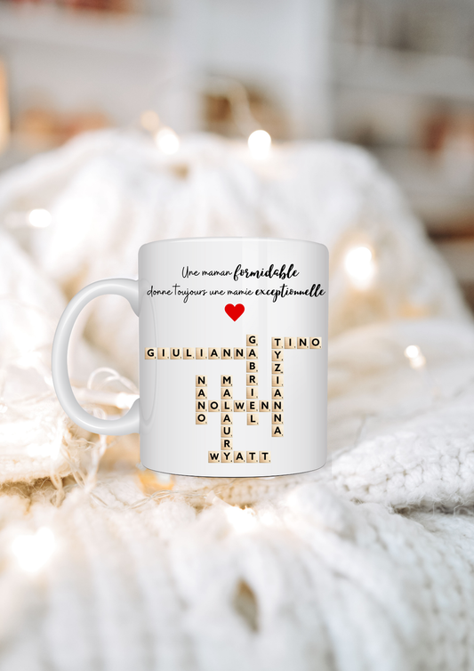 Tasse personnalisée "Scrabble"