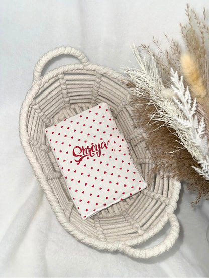 Protège carnet de santé - Coeurs