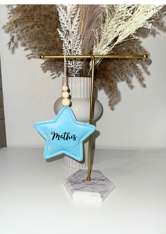 Étoile de Noël personnalisée – bleu