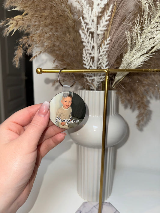 Porte-clés avec photo - Rond