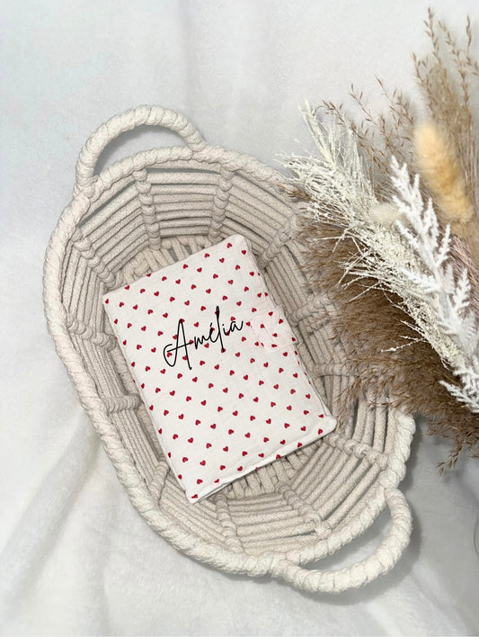 Protège carnet de santé - Coeurs