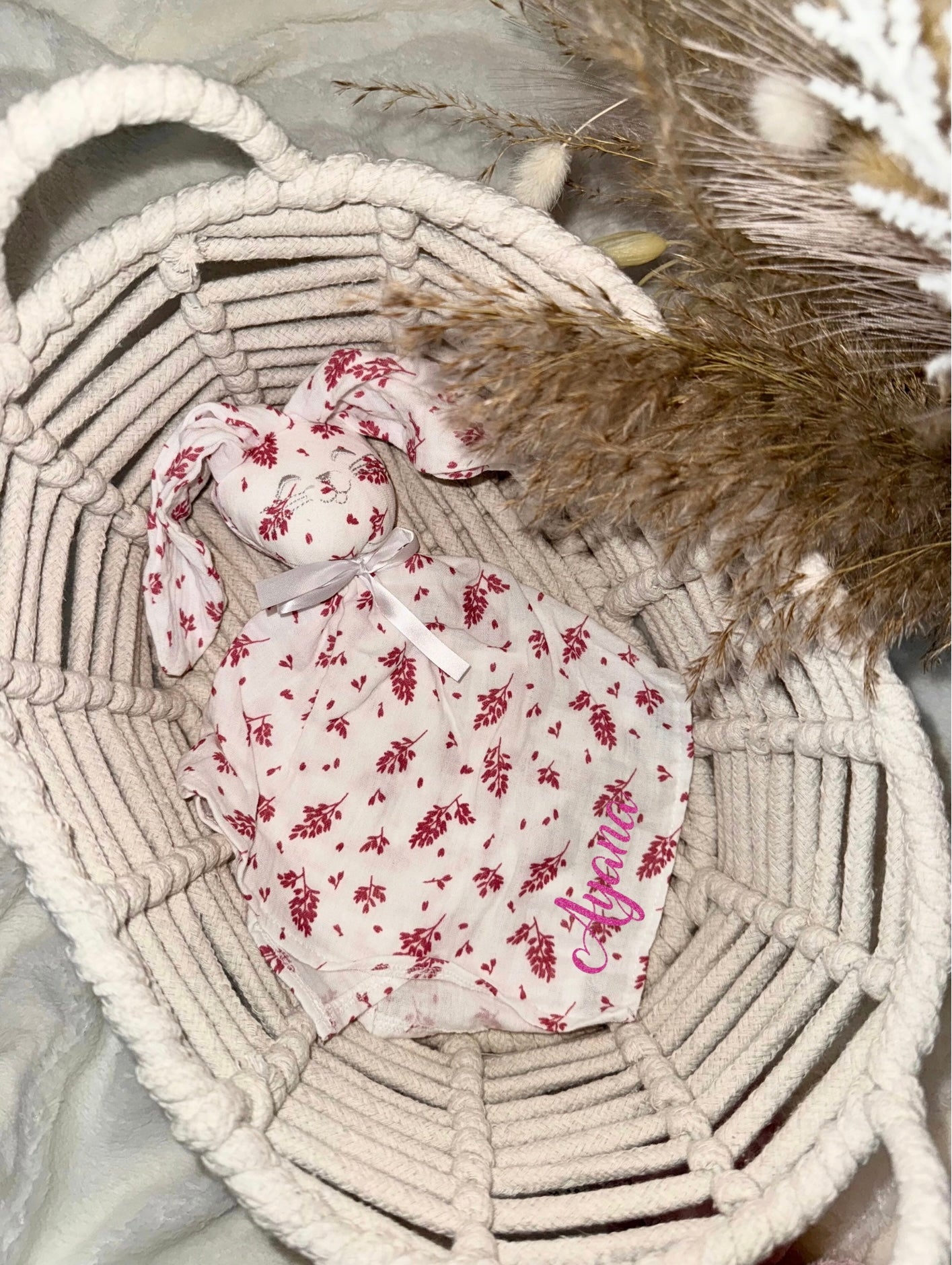 🌿Doudou fushia - Feuilles🌿