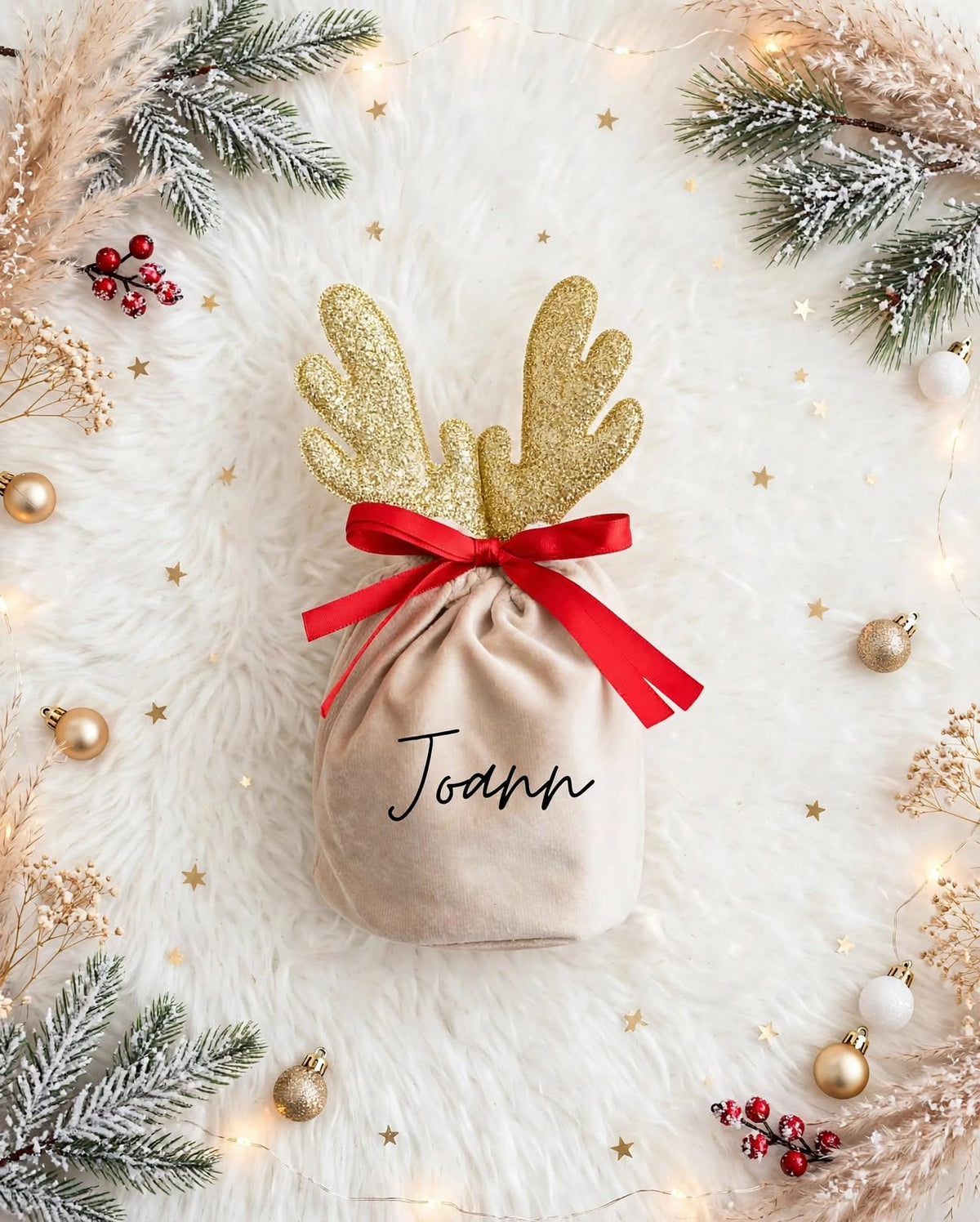 Pochon de Noël personnalisé