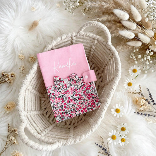 Protège carnet de santé - Rose