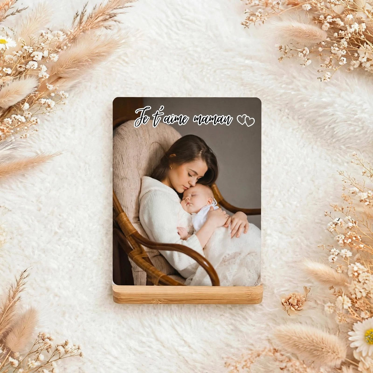 Plaque personnalisée "Je t'aime maman"