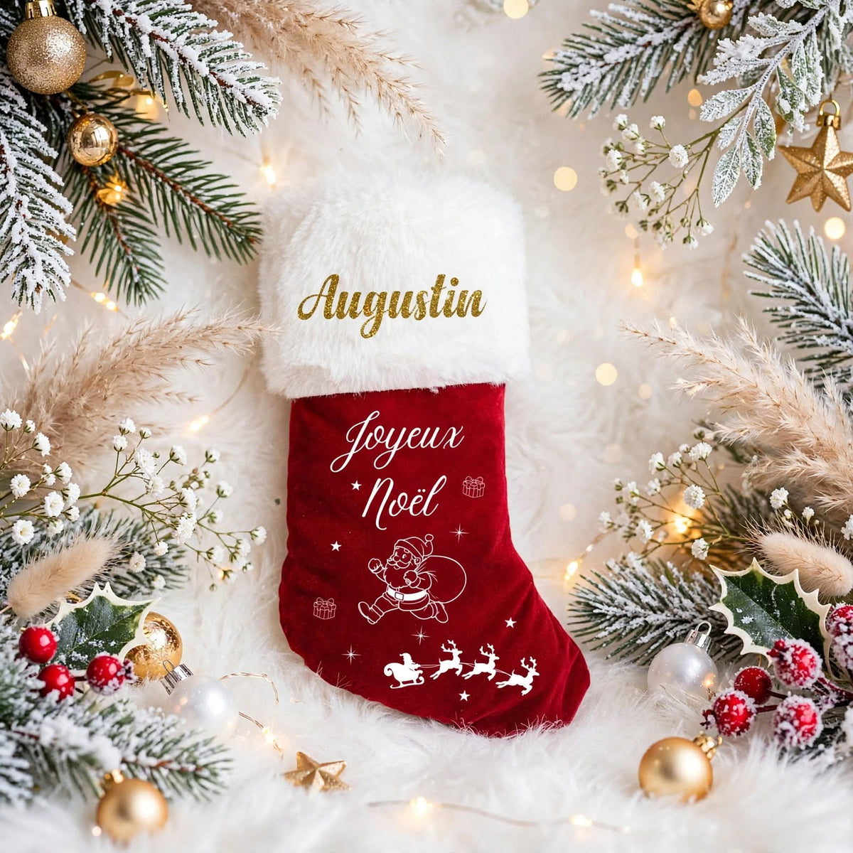 Chaussette de Noël personnalisée