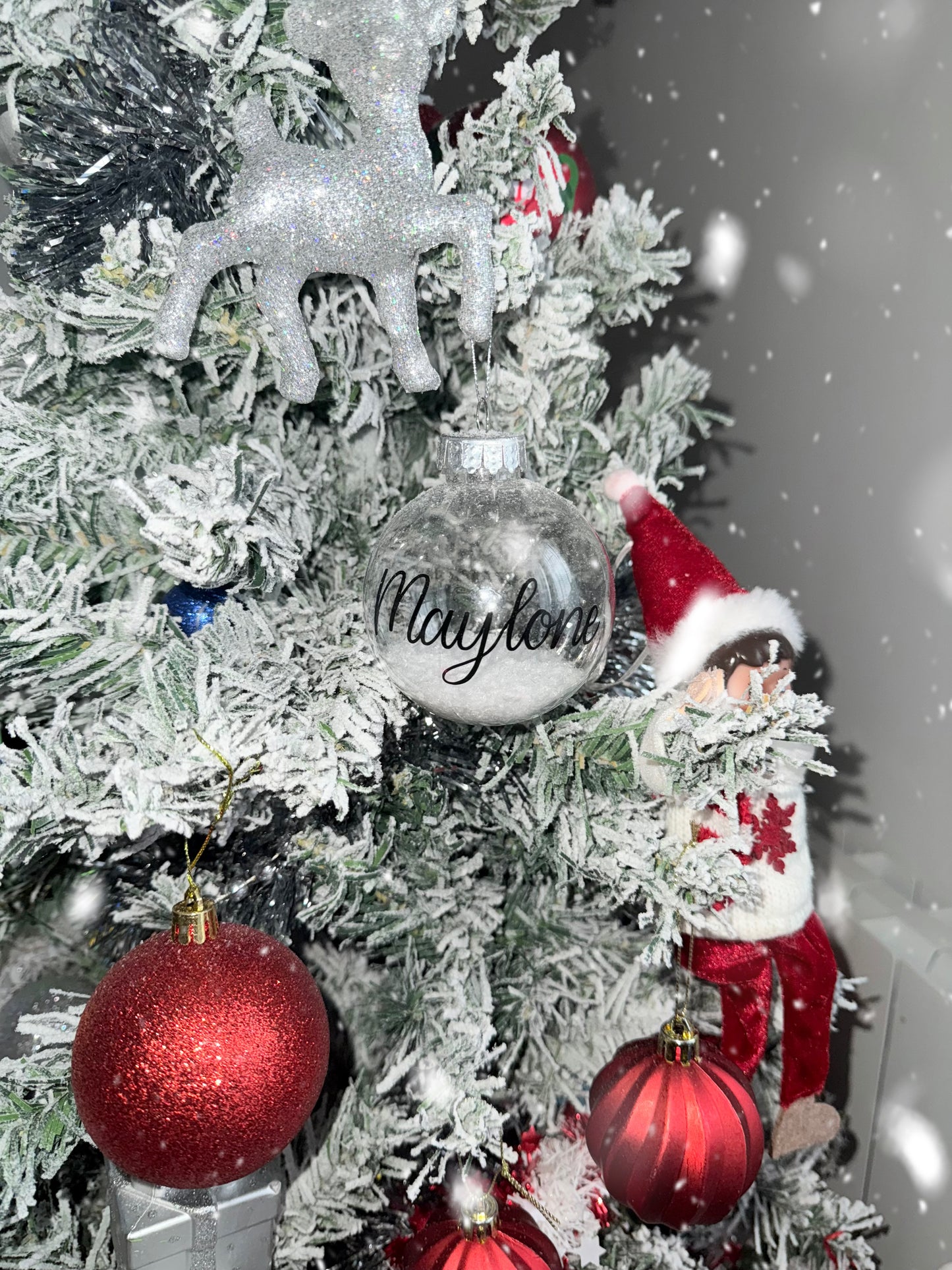 Boule de Noël avec prénom