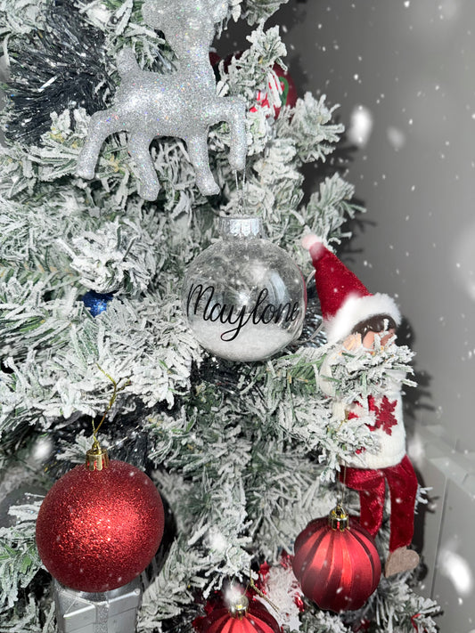 Boule de Noël avec prénom